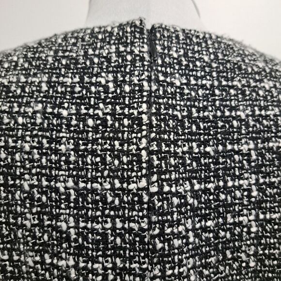 Nanette Lepore Boucle Double Breasted Sheath Mini Dress Black White Size 8 NWT - Picture 9 of 14